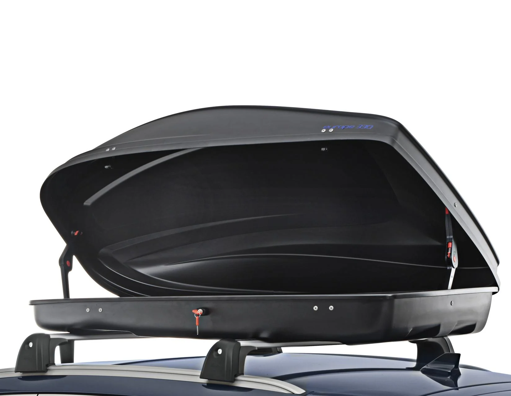 Coffre de toit G3 Elegance Europe 330 noir mat gaufré - Image 5