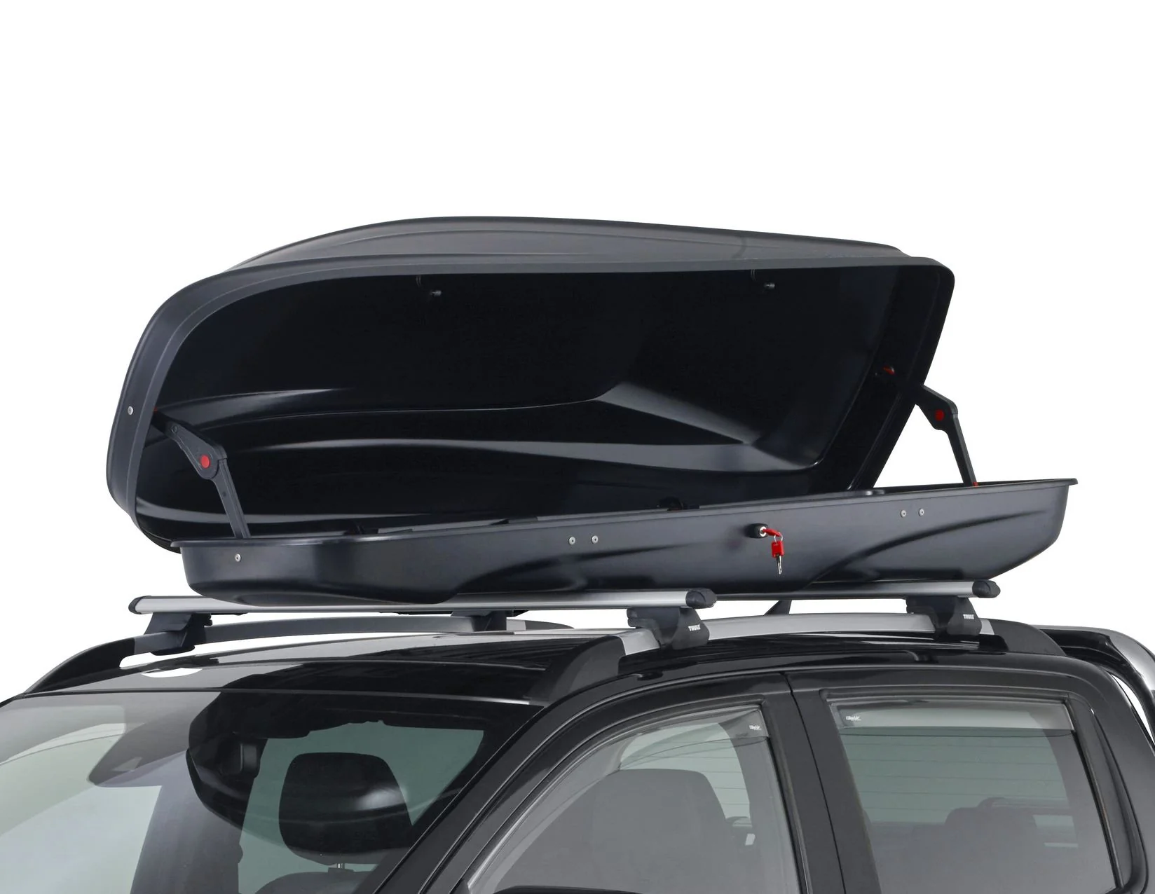 Coffre de toit G3 Elegance Europe 370,noir mat gaufré - Image 11