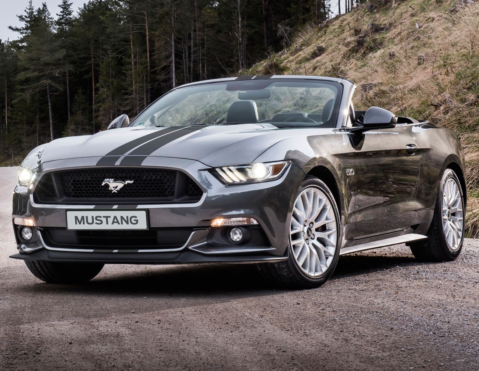 Bandes décoratives autocollantes noires Herpa print Ford Mustang 03/2018-03/2023 - Image 3