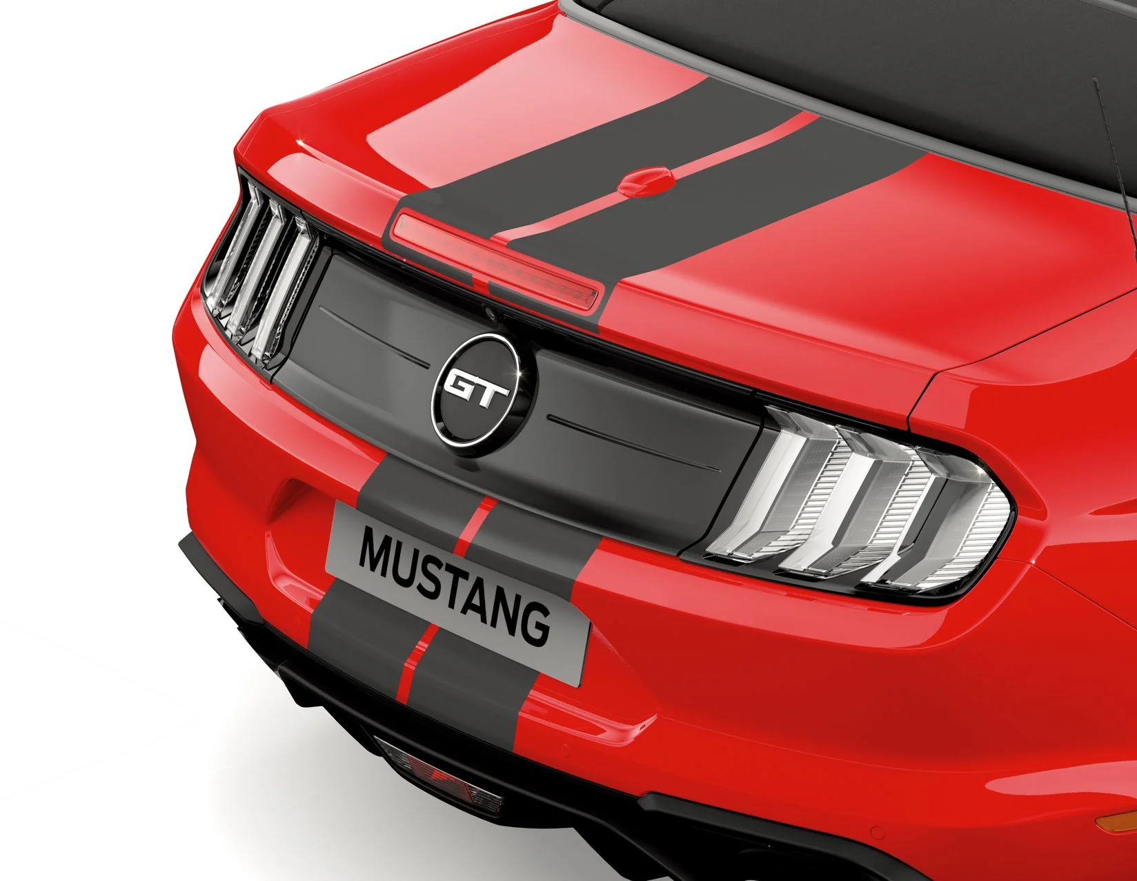 Bandes décoratives autocollantes noires Herpa print Ford Mustang 03/2018-03/2023 - Image 6